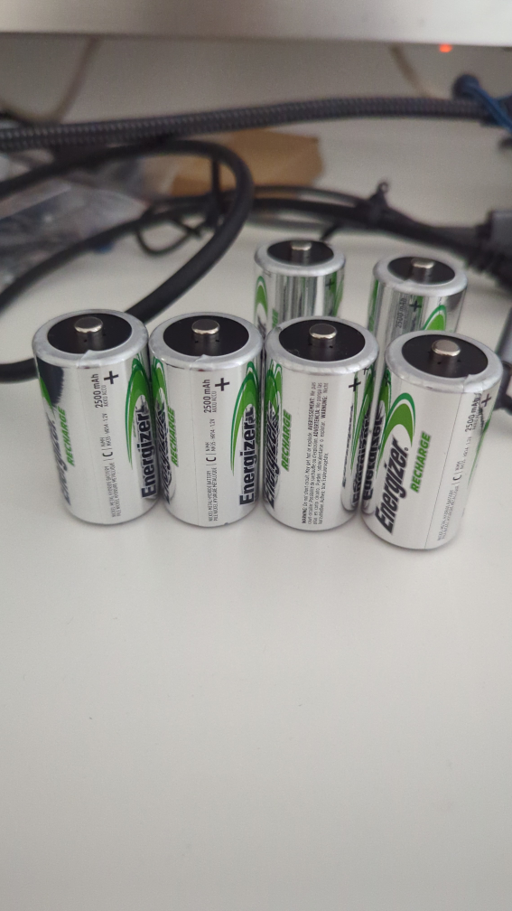 Six Energizer Rechargeable Batteries