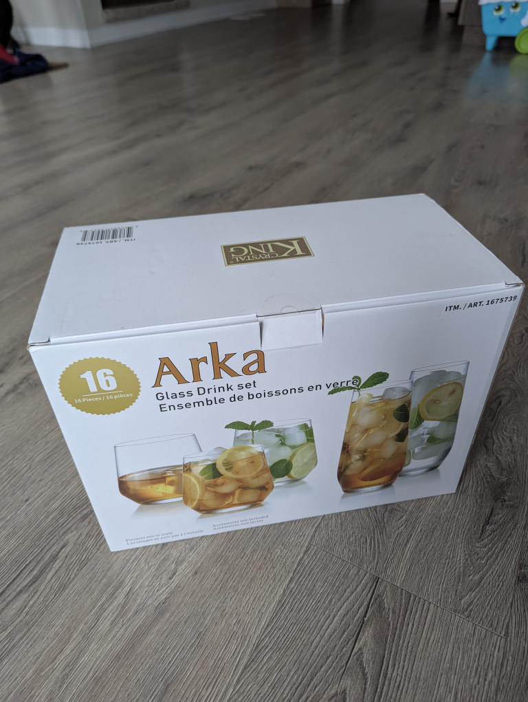 Arka 16-Piece Glass Drink Set