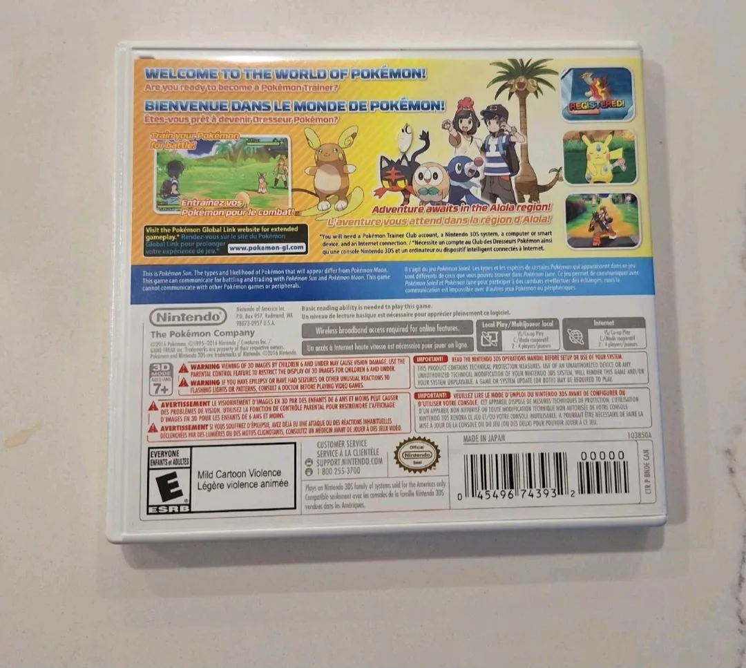 Pokémon Sun Nintendo 3DS Game Cartridge 🇨🇦 image indicator(2)