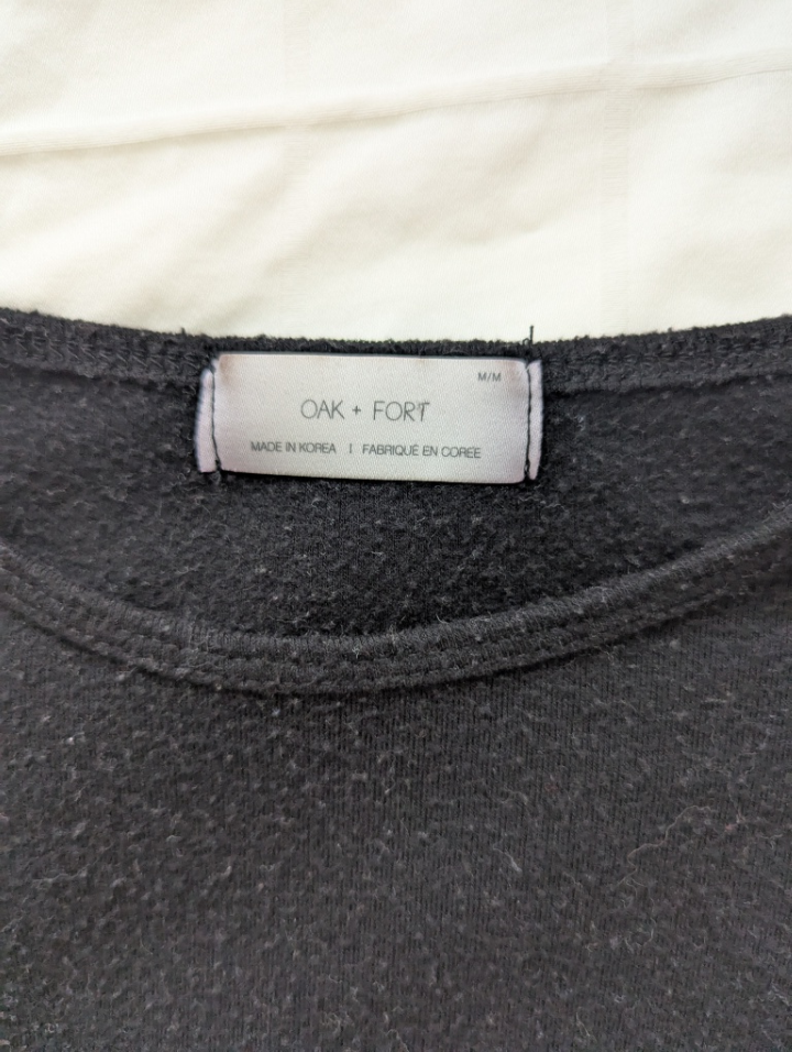 Oak + Fort Black Tie-Back Long Sleeve Top - photo 3
