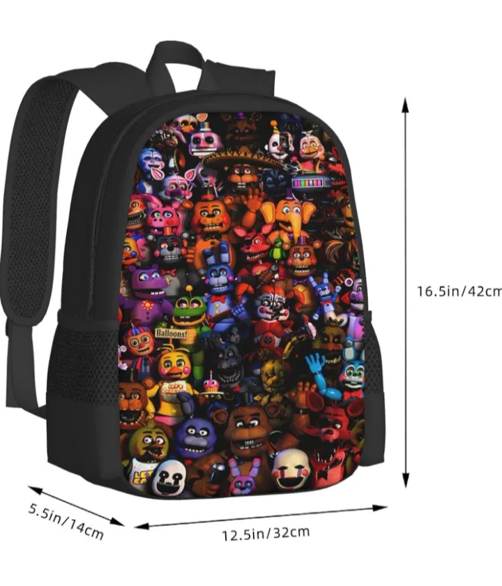 NEW!   Five Nights at Freddy's Backpack Set - All 3 Pieces 🏈 image indicator(3)