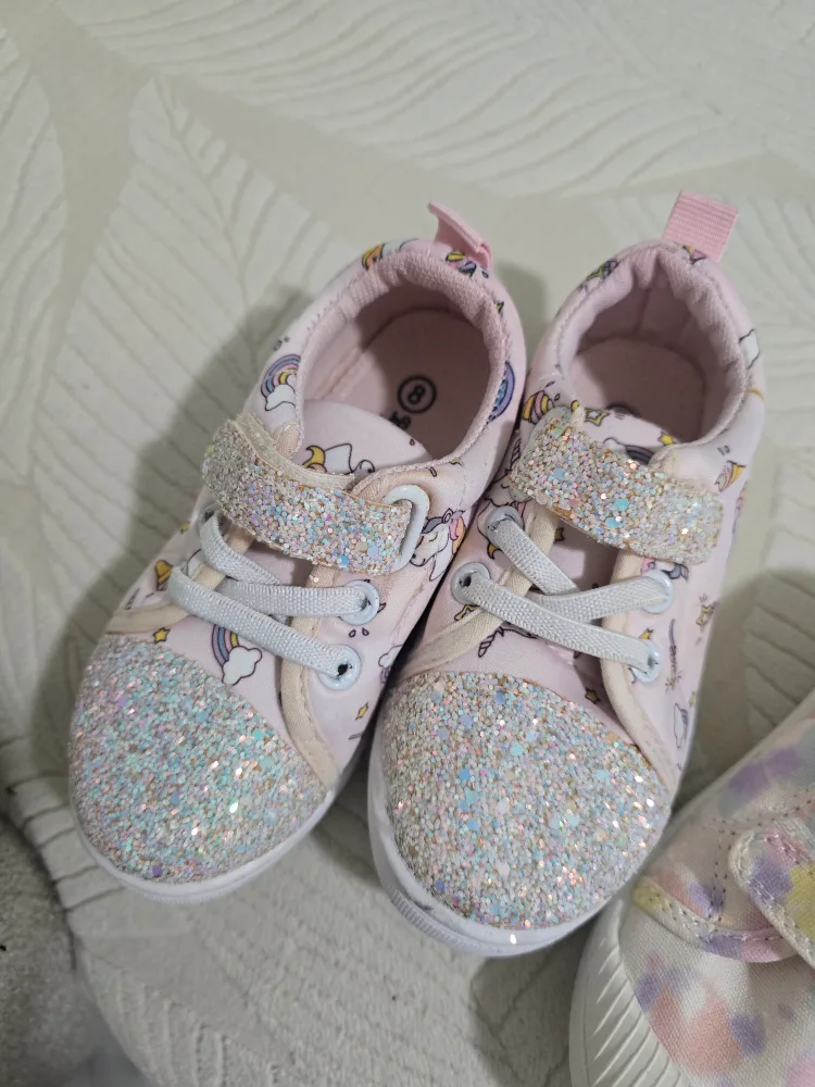 Girls' Size 8 Cat & Jack Toddler Sneakers - 2 Pairs! image indicator(3)