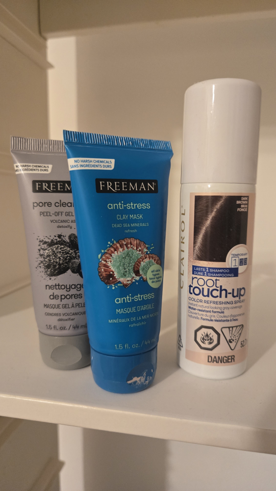 Face Masks and Root Touch-Up spray