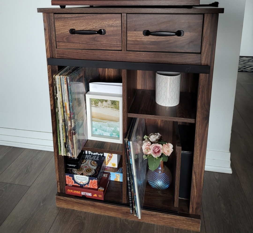Rustic Brown Wooden Storage Cabinet