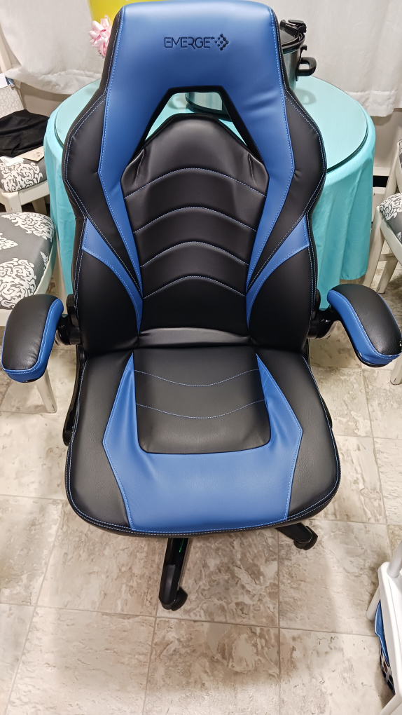 Emerge Gaming Chair - Blue and Black