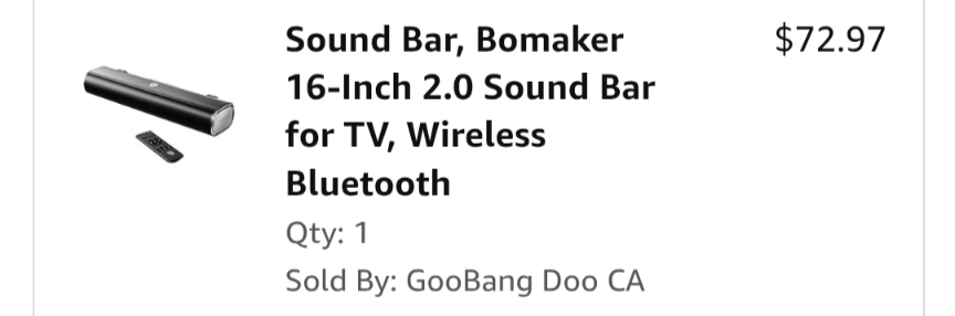 Sound Bar, 16-Inch, Wireless Bluetooth - photo 3