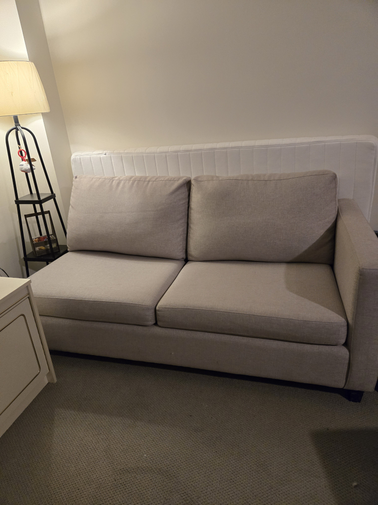 Beige Sofa Bed with Dreamnest Mattress - photo 3
