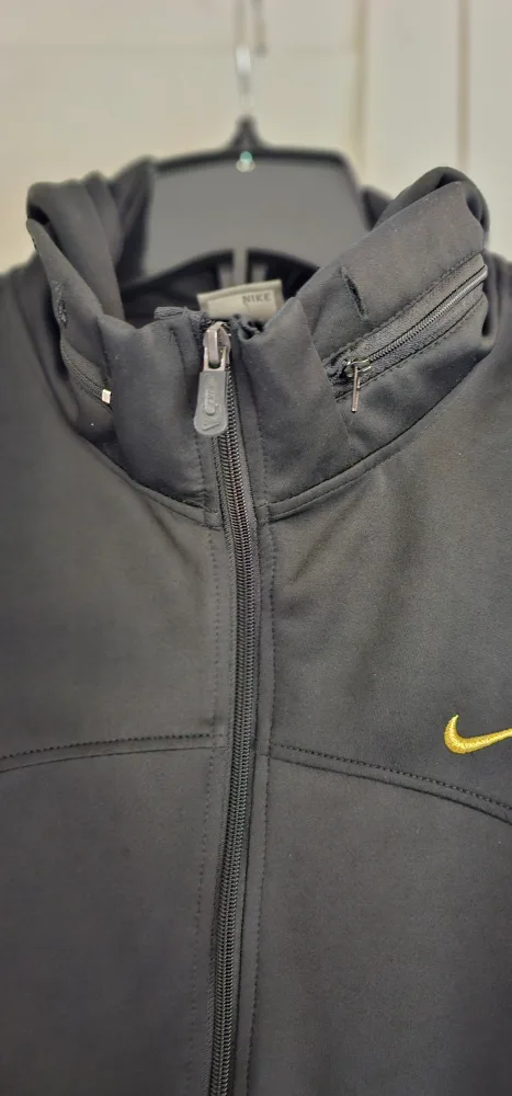 Nike Men's Black Zip-Up Jacket image indicator(5)
