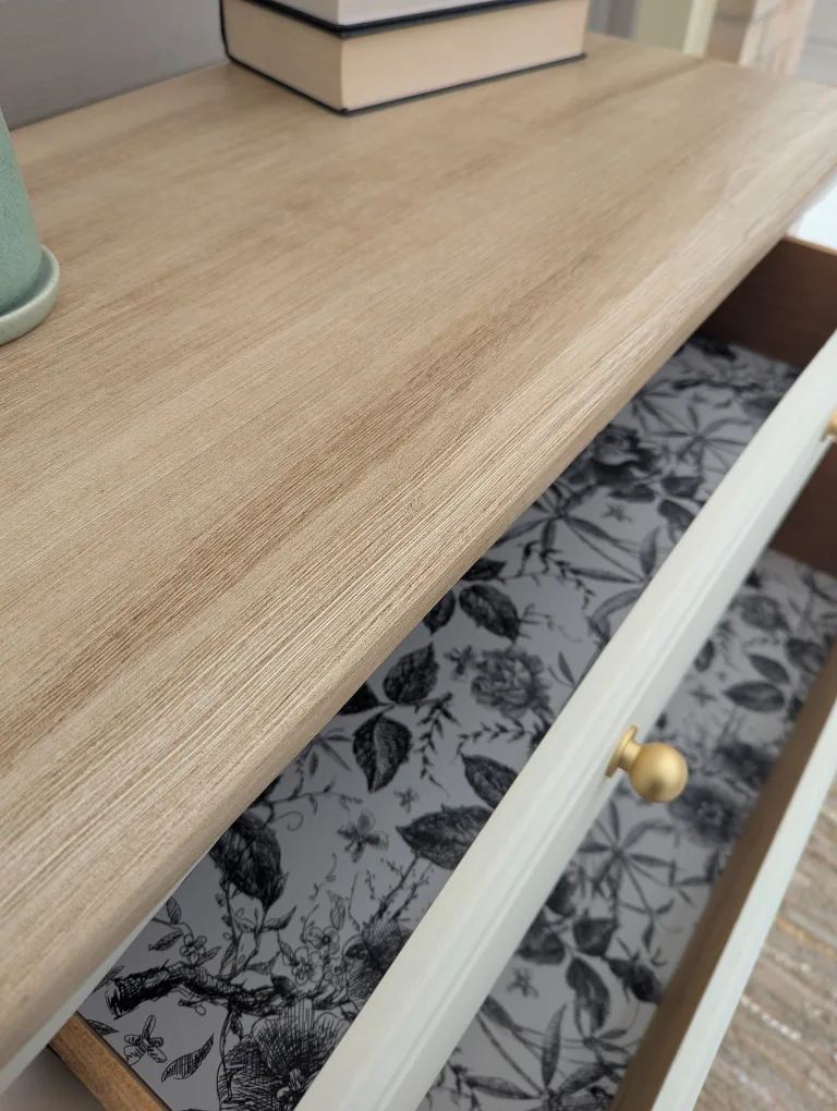 Newly refinished 5 drawer tallboy dresser image indicator(9)