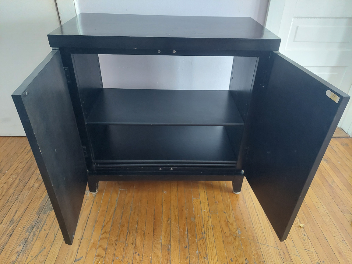 Solid Wood 2-Door Cabinet - Shoe or Media Storage - photo 3