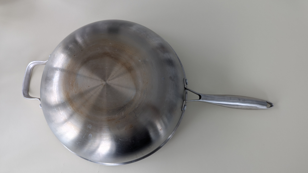 Stainless Steel Wok with lid and steam rack - photo 3
