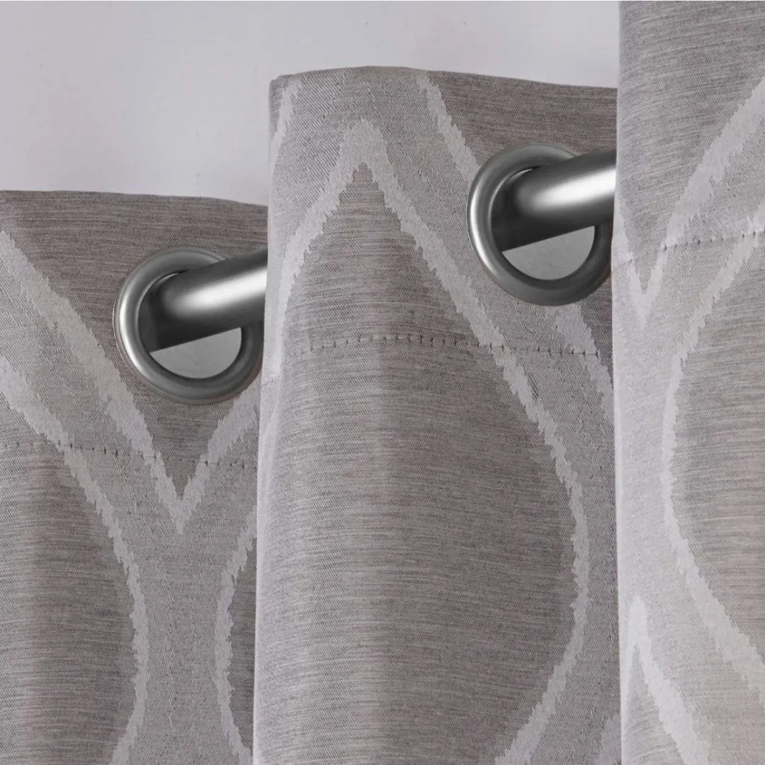 Grey Ombre Grommet Top Curtains image indicator(3)