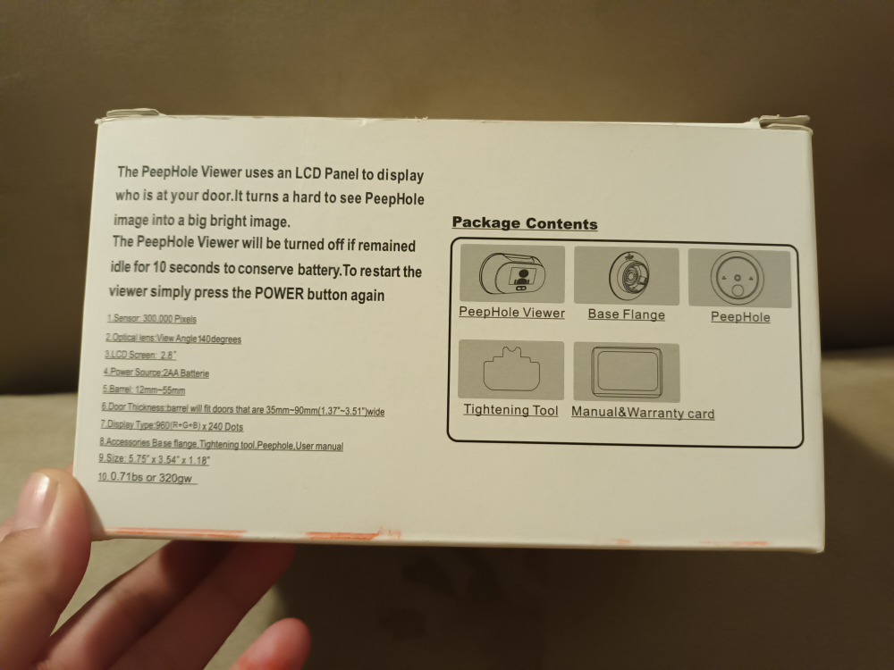 New Peephole Viewer with LCD Screen - photo 2