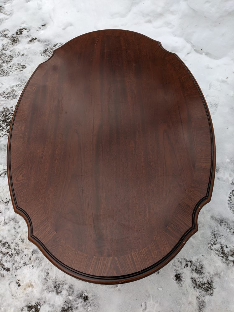 Oval Coffee Table With Lower Shelf - photo 4