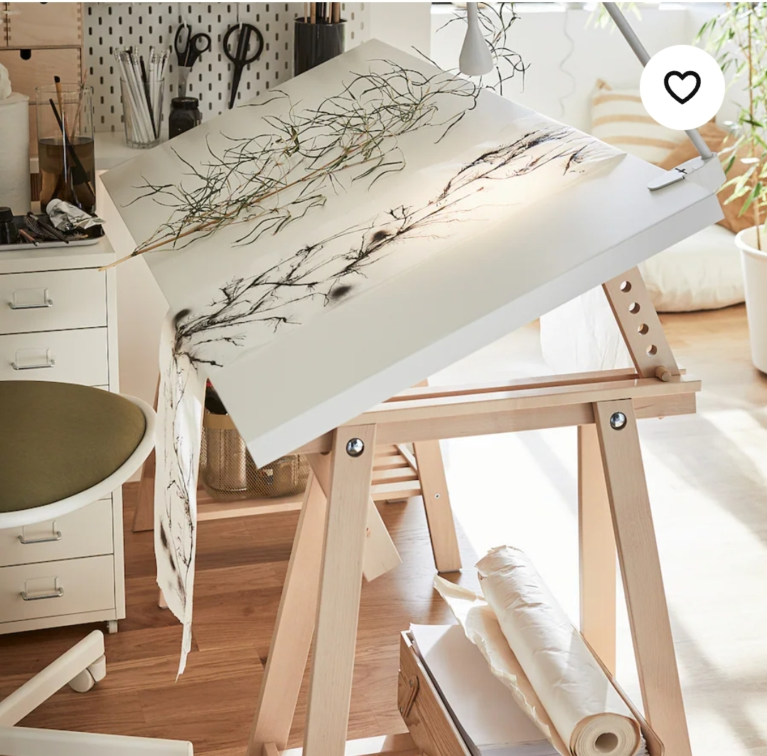 IKEA Mittback Trestle Table Legs White - photo 2