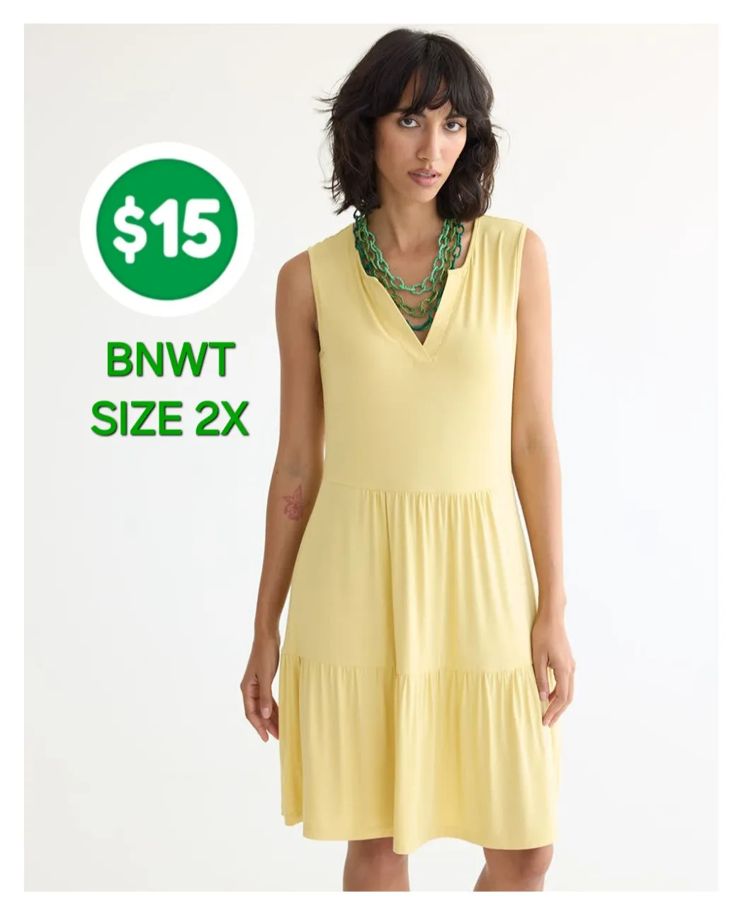 BRAND NEW w/ TAGS! Yellow Dress thumbnail