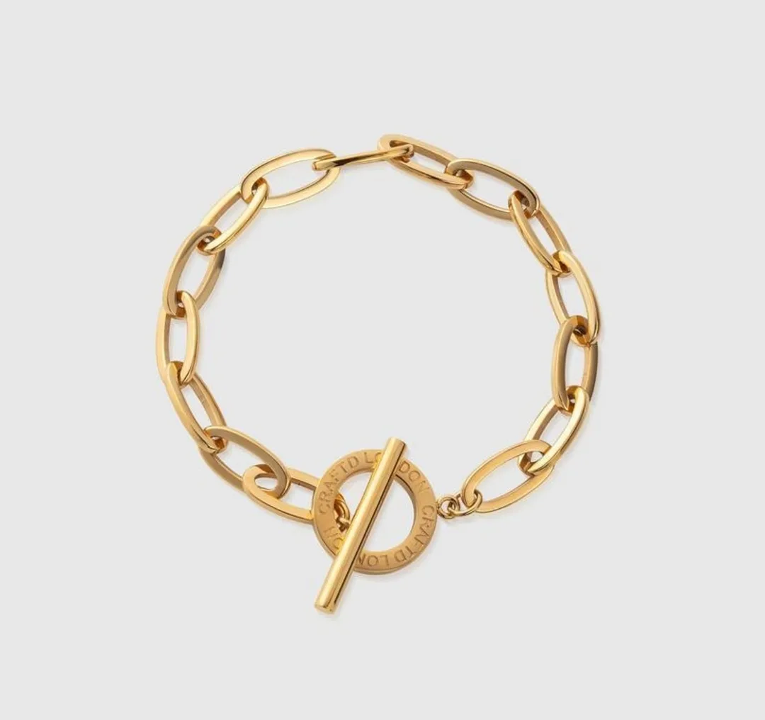 CRAFTD London Gold Toggle Chain & Belcher Bracelet Set image indicator(5)