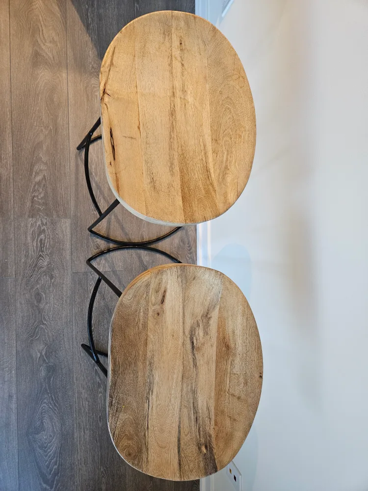 Mango wood bar stools image indicator(3)