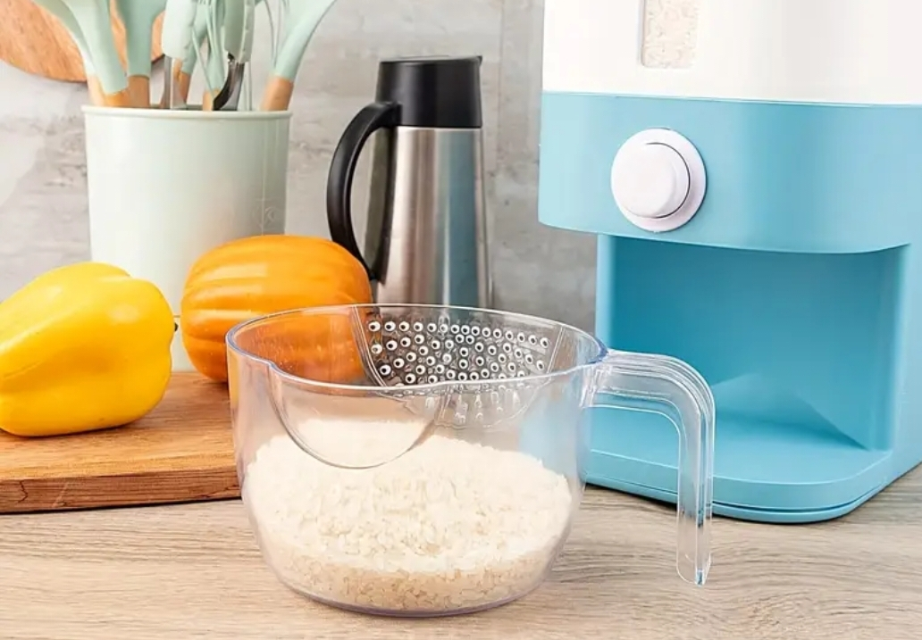 Automatic Rice Dispenser - Blue and White - photo 2