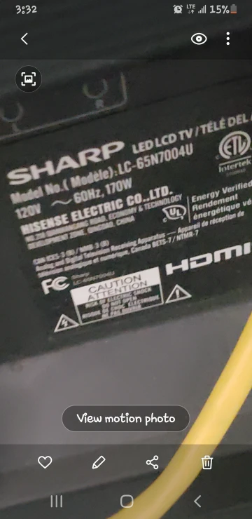 Sharp 65 inch LED TV - photo 3