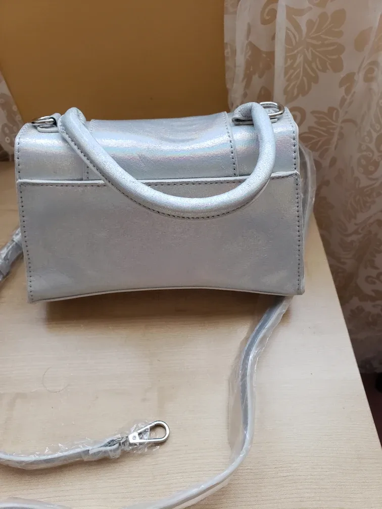 Silver Metallic Mini Satchel Bag image indicator(2)