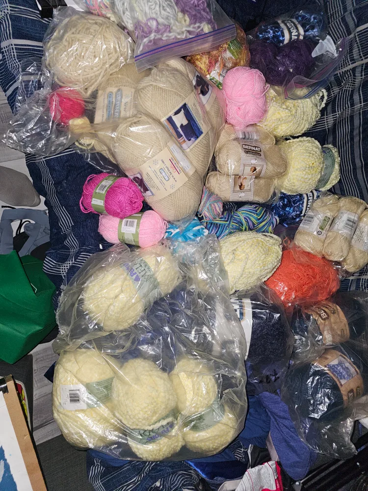 Huge Yarn Lot - Various Colours and Weights image indicator(2)