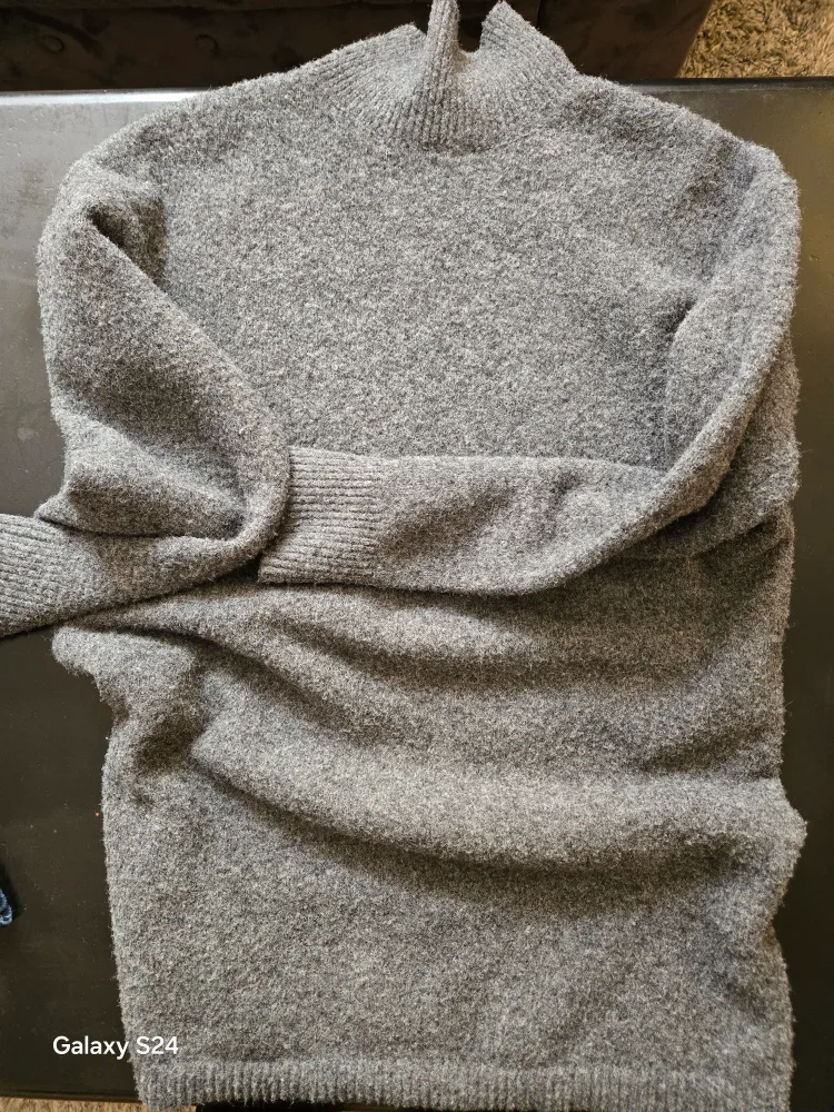 Grey Mock Neck Sweater image indicator(2)