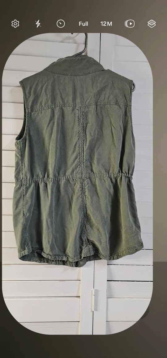 CASLON Olive Green Utility Vest - Size M image indicator(5)