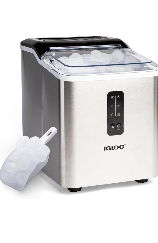 IGLOO Automatic Countertop Ice Maker - Stainless Steel
