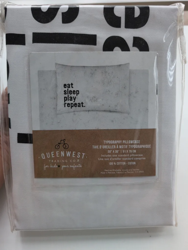 Queenwest Trading Co. Typography Pillowcase #freecycle thumbnail