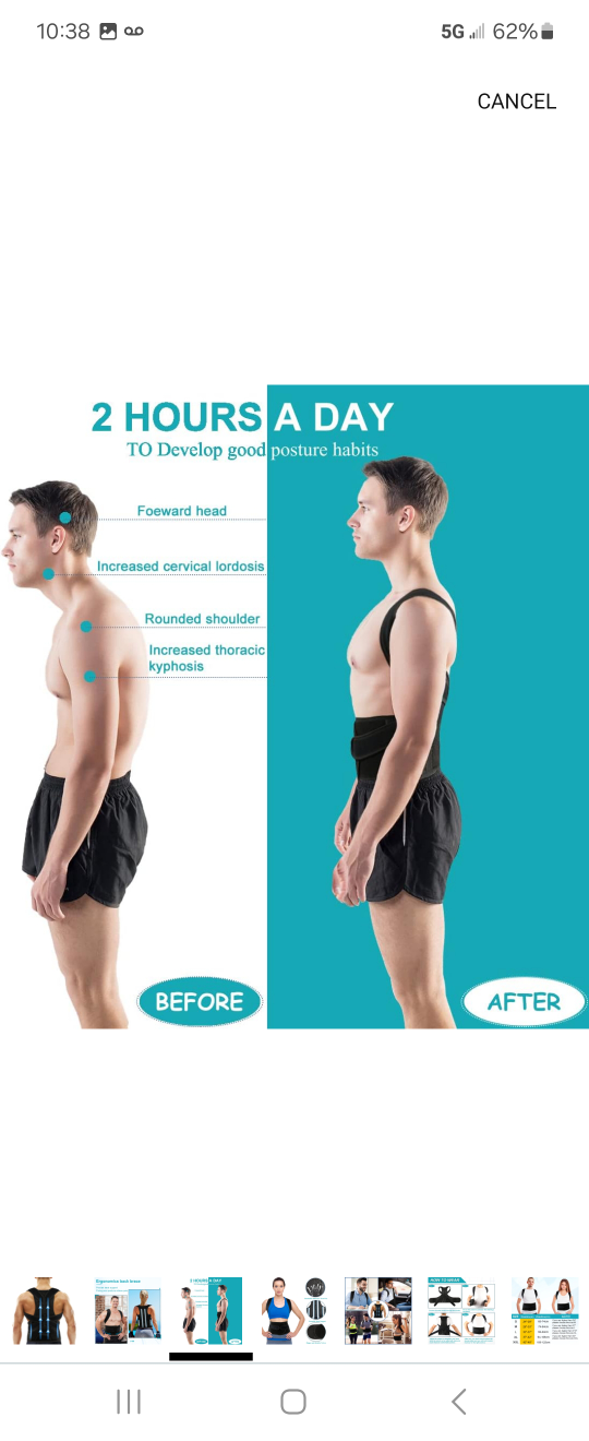 Ergonomic Posture Corrector Back Brace - photo 4