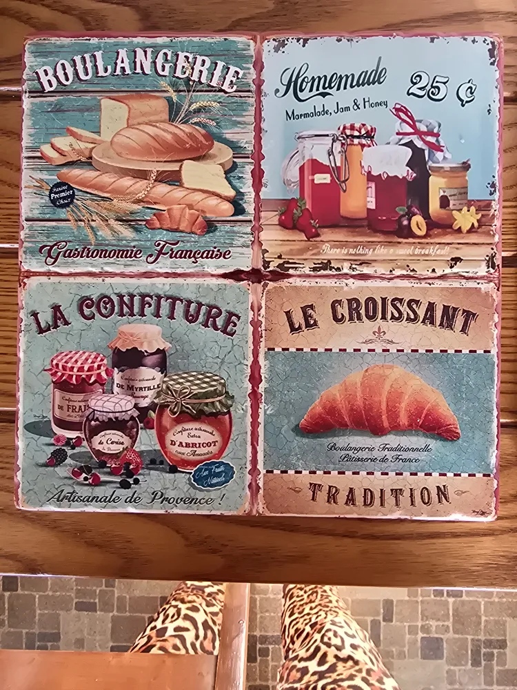Set of Two Vintage-Style Coasters thumbnail