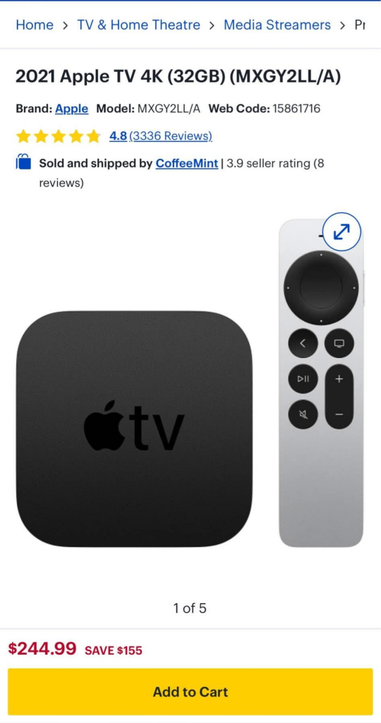 2021 Apple TV 4K 32GB - New in Box - photo 2