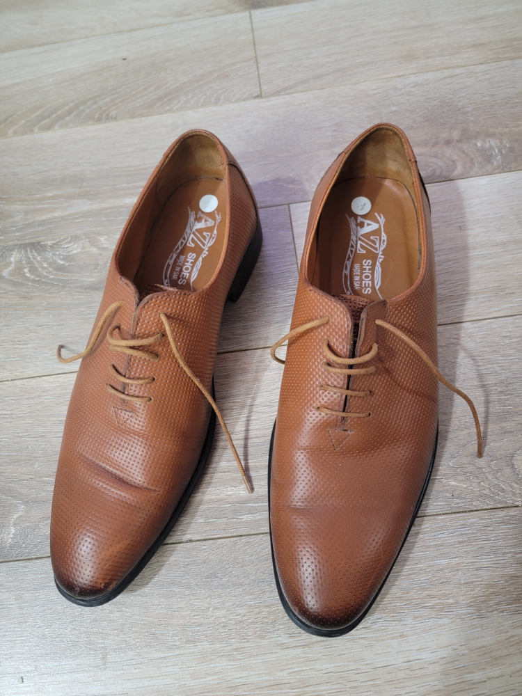 Men's Brown Leather Oxford Shoes