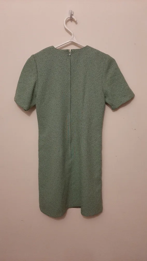 Vintage Teal Floral Dress image indicator(4)