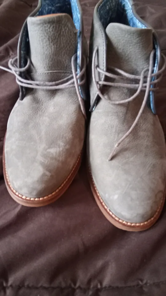 Johnston & Murphy Men's Grey Suede Chukka Boots image indicator(2)