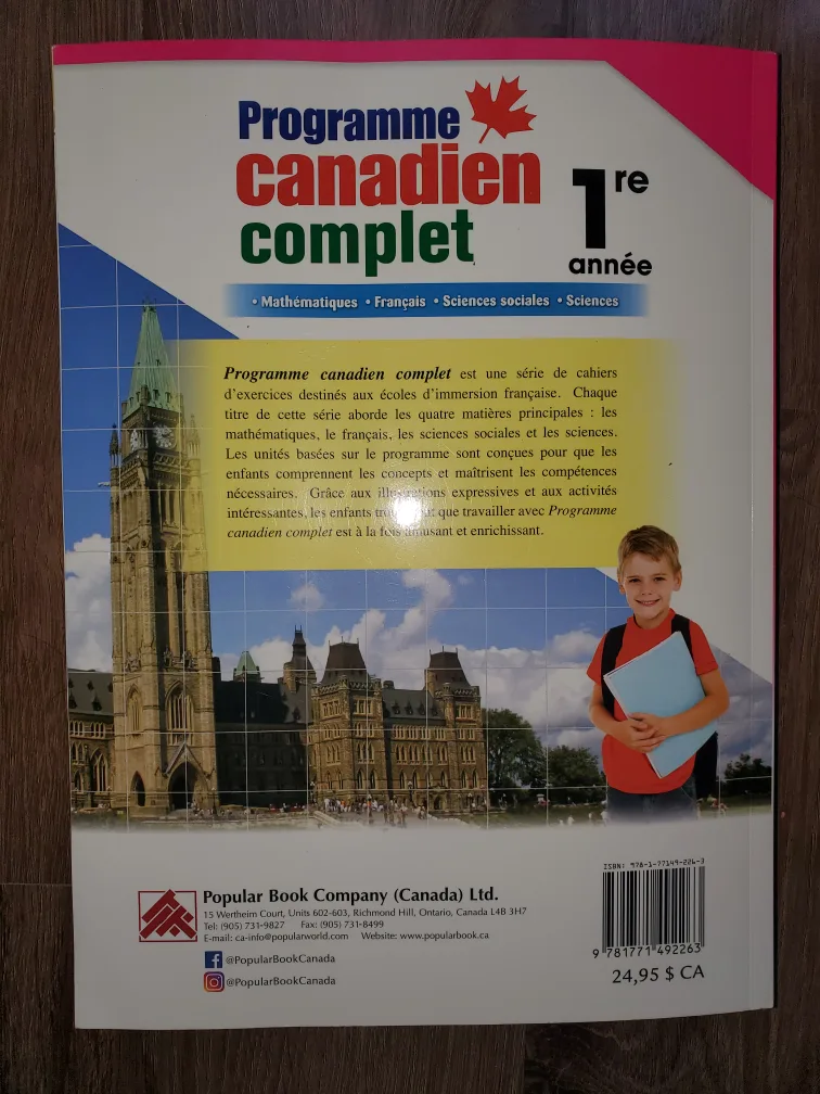 NEW! French Programme Canadien Complet Grade 1 Textbook image indicator(4)