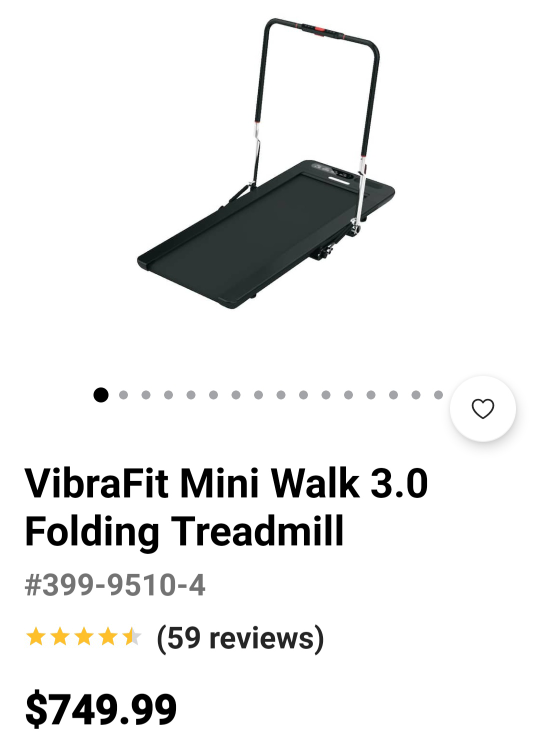 VibraFit Mini Walk 3.0 Folding Treadmill