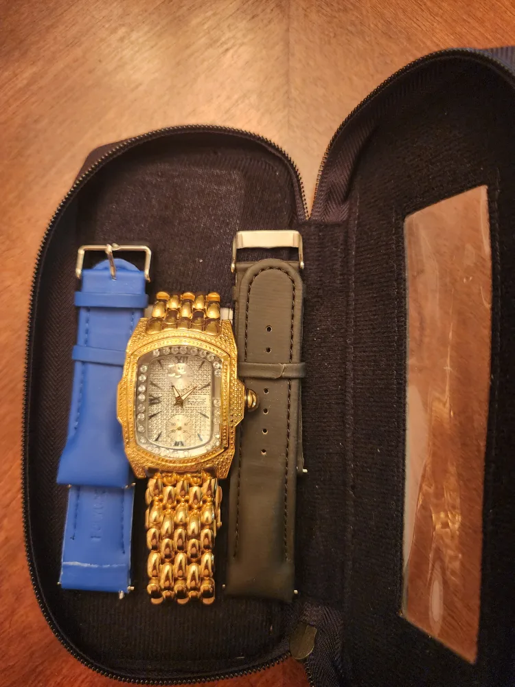 Men's Freeze Gold Tone Watch with Extra Bands image indicator(2)