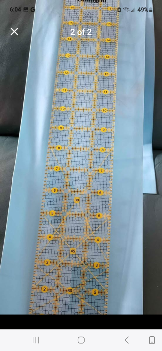 Olfa 60cm x 6cm Quilting Ruler