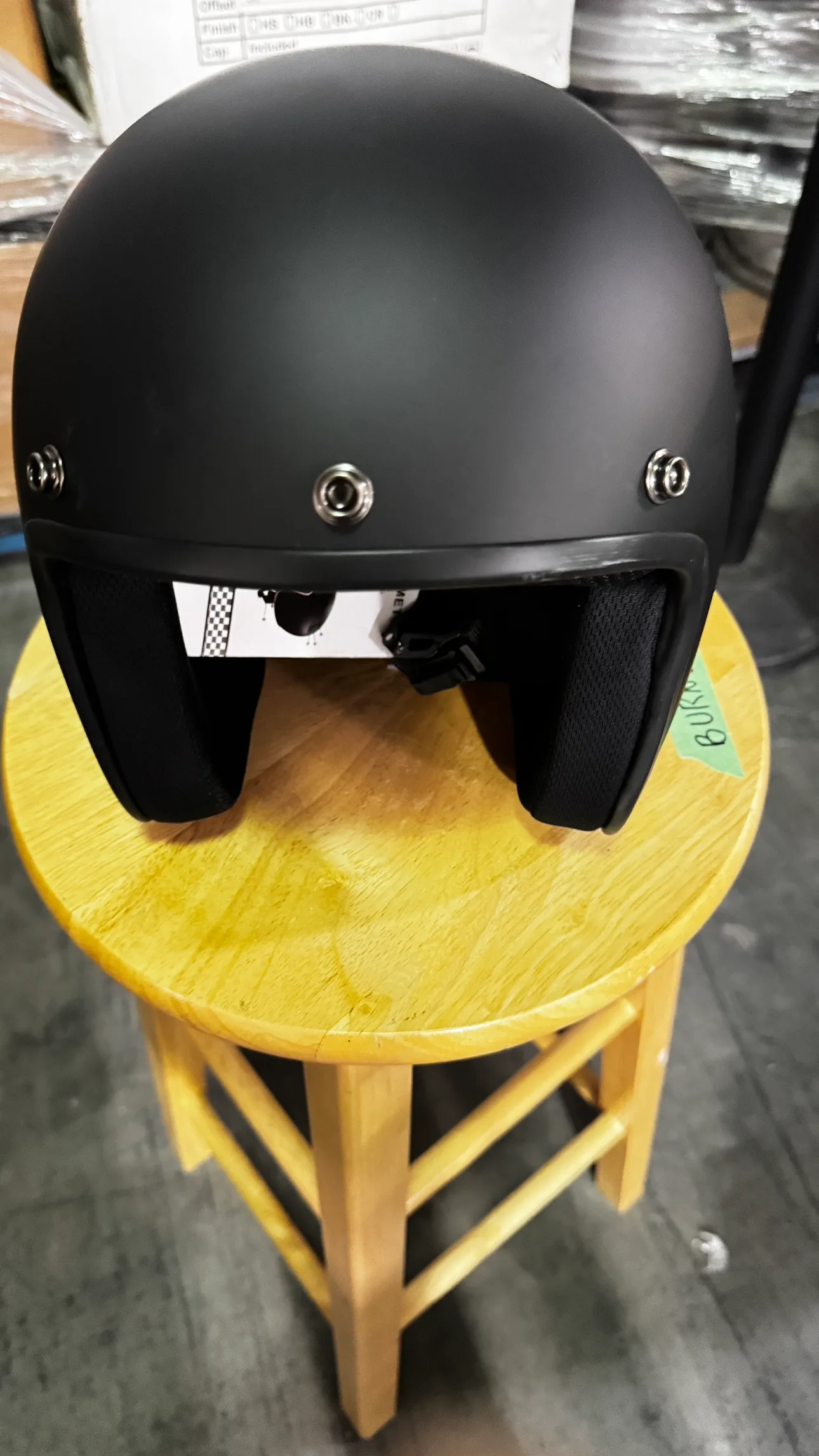 Sick Lid Half Face Motorcycle Helmet - Matte Black image indicator(4)