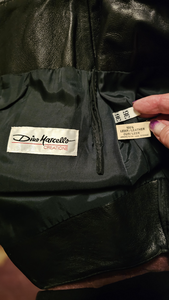 🏈Vintage Dio Marcelli Leather Skirt - Size 8 - photo 3