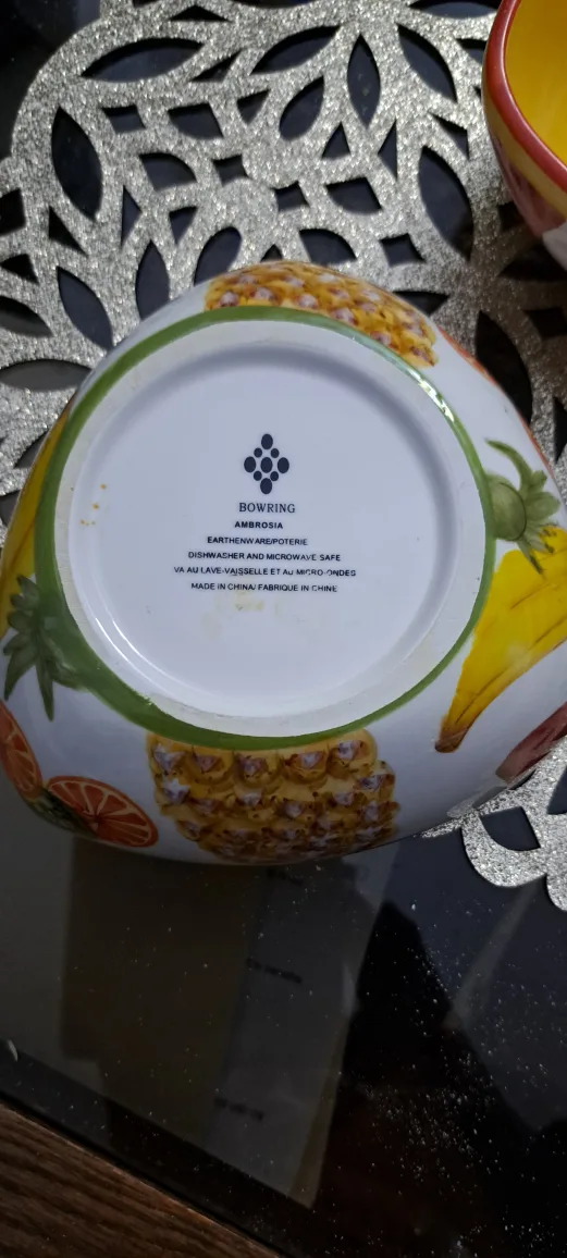 Set of Two Bowring Triangular Fruit Bowls image indicator(2)