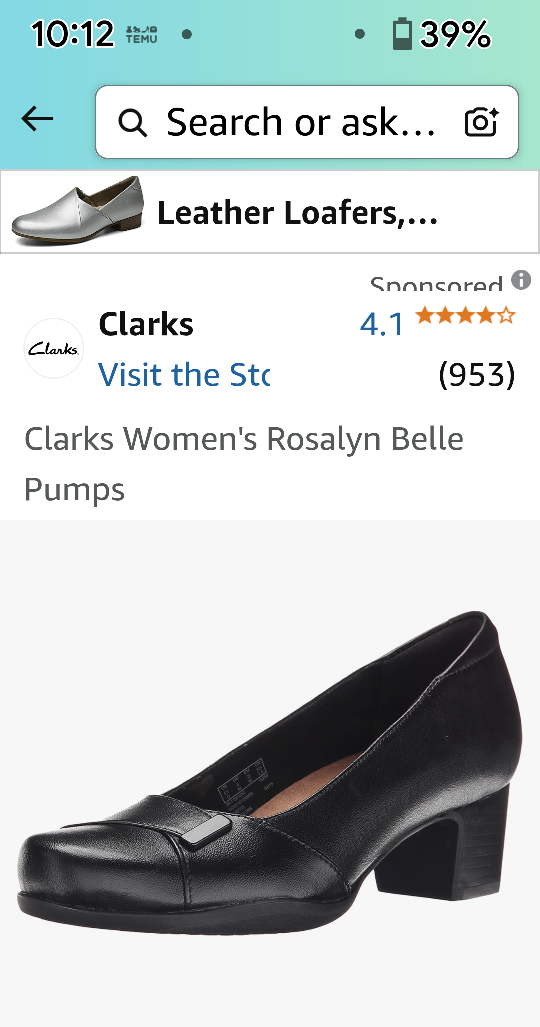 Clarks Women's Black Leather Pumps - photo 4