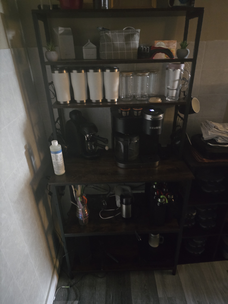 Dark Brown Kitchen Shelf Organizer