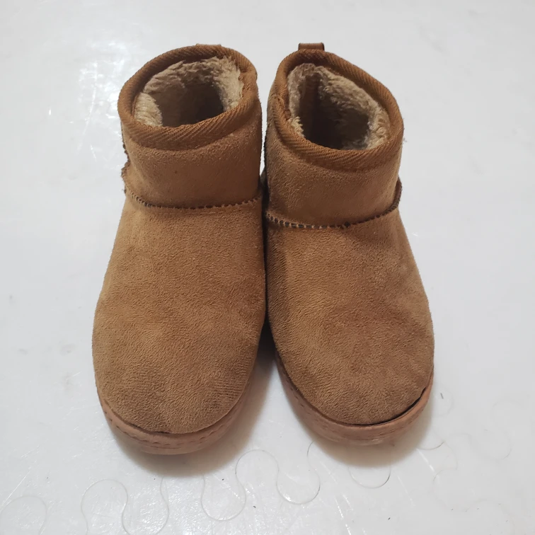 Brown Faux Suede Winter Boots Size 13