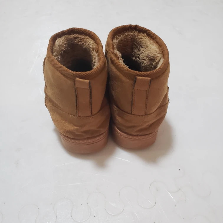 Brown Faux Suede Winter Boots Size 13 - photo 2