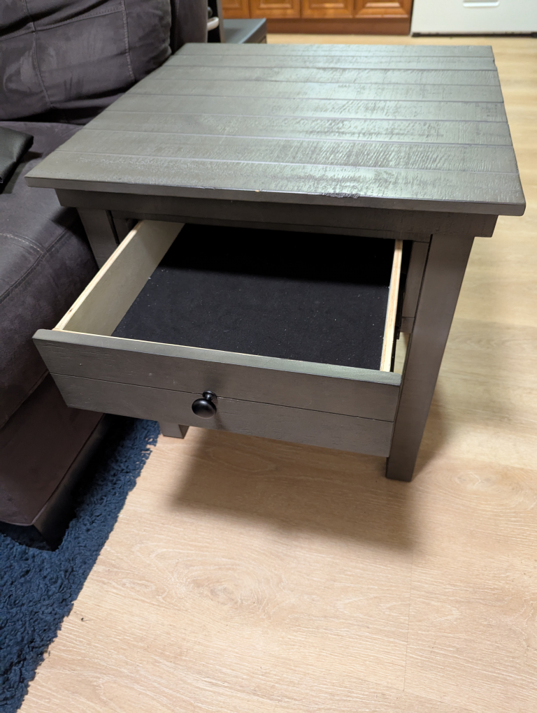 Matching Coffee, TV Stand & End Table - Gray Farmhouse Style