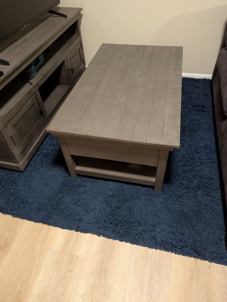 Matching Coffee, TV Stand & End Table - Gray Farmhouse Style - photo 4
