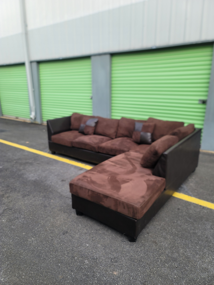 Brown Sectional Sofa - photo 2
